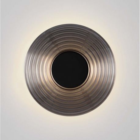 Aplice, corpuri de iluminat pentru pereti - Aplica LED moderna design decorativ NOUS nickel negru/fumuriu