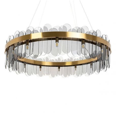 Pendule, Lustre suspendate - Lustra suspendata design modern Glamor 100 fumuriu