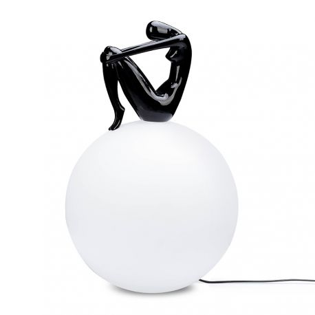 Lampadare - Lampa de podea decorativa cu design original Woman 35 negru