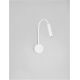 Iluminat pentru baie - Aplica cu reader LED cu brat flexibil IP44 SONICA alba