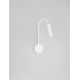 Iluminat pentru baie - Aplica cu reader LED cu brat flexibil IP44 SONICA alba