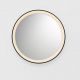 Oglinda cu iluminat LED design circular ONAR negru