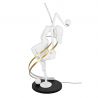 Lampa de podea decorativa cu design original cu LED RGB Balerina White