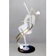 Lampadare - Lampa de podea decorativa cu design original cu LED RGB Balerina White