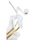 Lampadare - Lampa de podea decorativa cu design original cu LED RGB Balerina White