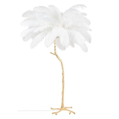 Lampadare - Lampa de podea design spectaculos cu pene de strut Palmier
