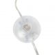 Lampadare - Lampa de podea design spectaculos cu pene de strut Palmier alb