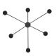 Aplica de perete LED design ambiental SHADOW M negru