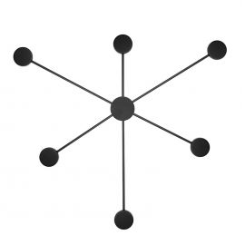 Aplice, corpuri de iluminat pentru pereti - Aplica de perete LED design ambiental SHADOW M negru