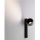 Aplice, corpuri de iluminat pentru pereti - Aplica LED moderna stil minimalist LUSA negru/cafeniu