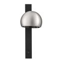 Aplica LED moderna stil minimalist LUSA negru/nickel