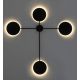 Aplice, corpuri de iluminat pentru pereti - Aplica de perete LED design ambiental SHADOW 4 negru