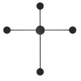 Aplice, corpuri de iluminat pentru pereti - Aplica de perete LED design ambiental SHADOW 4S negru