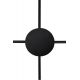 Aplice, corpuri de iluminat pentru pereti - Aplica de perete LED design ambiental SHADOW 4S negru