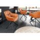 Seturi scaune, HoReCa - Set 2 scaune pivotante Papillon, piele coniac
