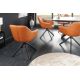 Seturi scaune, HoReCa - Set 2 scaune pivotante Papillon, piele coniac