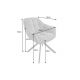 Seturi scaune, HoReCa - Set 2 scaune pivotante Papillon, piele coniac