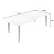 Mese dining - Masa dining design modern Milano 160x85cm