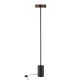 Lampadar/Lampa de podea LED stil minimalist THEA negru/wood metal