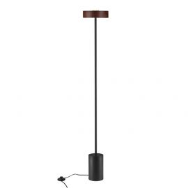 Lampadare - Lampadar/Lampa de podea LED stil minimalist THEA negru/wood metal