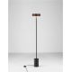 Lampadare - Lampadar/Lampa de podea LED stil minimalist THEA negru/wood metal