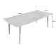 Mese dining - Masa dining design modern Milano gri 160x85cm