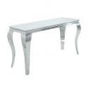 Consola Modern Barock 145cm, alb/ argintiu