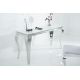 Console - Consola Modern Barock 145cm, alb/ argintiu
