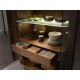 Vitrine - Vitrina, Bufet cu iluminat deosebit design LUX Walnut