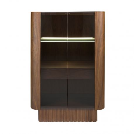 Vitrine - Vitrina, Bufet cu iluminat deosebit design LUX Walnut