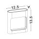 Aplice - Aplica LED iluminat exterior modern IP54 TALL alb