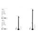 Stalpi - Stalp LED iluminat exterior modern IP65 LORD H-60cm
