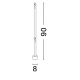 Stalpi - Stalp LED iluminat exterior modern IP65 LUXOR H-90cm