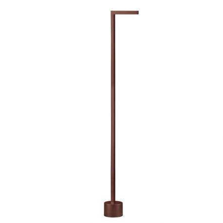 Stalpi - Stalp LED iluminat exterior modern IP65 PIPE H-90cm maro corten
