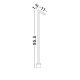 Stalpi - Stalp LED iluminat exterior modern IP65 PIPE H-90cm maro corten