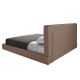 Paturi - Pat dublu tapitat design LUX Brown, 180x200cm