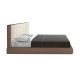 Paturi - Pat dublu tapitat design LUX Brown, 180x200cm