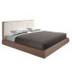Paturi - Pat dublu tapitat design LUX Brown, 180x200cm