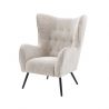 Fotoliu elegant design retro AMSTERDAM boucle greige