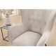 Fotolii - Fotoliu elegant design retro AMSTERDAM boucle greige