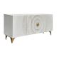 Comoda design vintage Golden Sunset 180cm alb