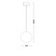 Pendule - Lustra/Pendul modern iluminat exterior decorativ IP65 MOON D-50cm