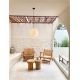 Pendule - Lustra/Pendul modern iluminat exterior decorativ IP65 MOON D-40cm