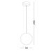 Pendule - Lustra/Pendul modern iluminat exterior decorativ IP65 MOON D-40cm