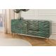 Comode - Comoda cu fronturi 3D design ondulat WAVE 160cm, turcoaz