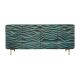 Comode - Comoda cu fronturi 3D design ondulat WAVE 160cm, turcoaz