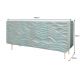 Comode - Comoda cu fronturi 3D design ondulat WAVE 160cm, turcoaz