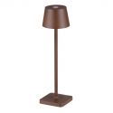 Veioza/Lampa de masa LED portabila exterior IP54 DECK maro