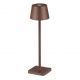 Veioza/Lampa de masa LED portabila exterior IP54 DECK maro