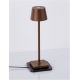 Lampi decorative si solare - Veioza/Lampa de masa LED portabila exterior IP54 DECK maro